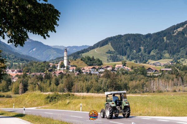 Il paese di Pfronten in Algovia in estate